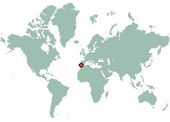 Alecrineira in world map